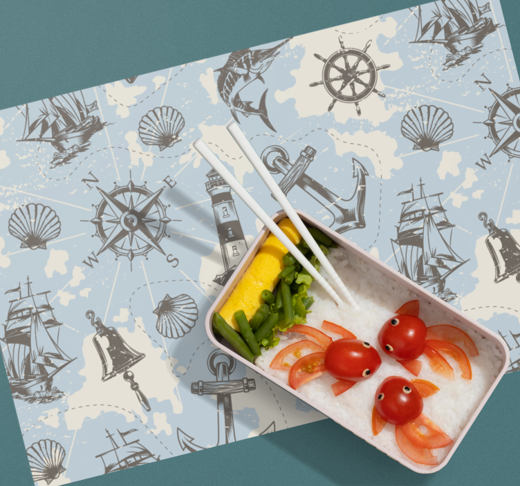 Tischset modern mit maritimem motiv - TenStickers