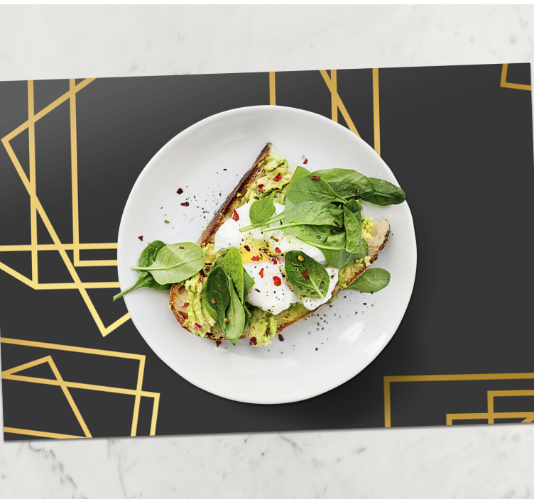 Platzdeckchen modern elegant Geometrische formen - TenStickers