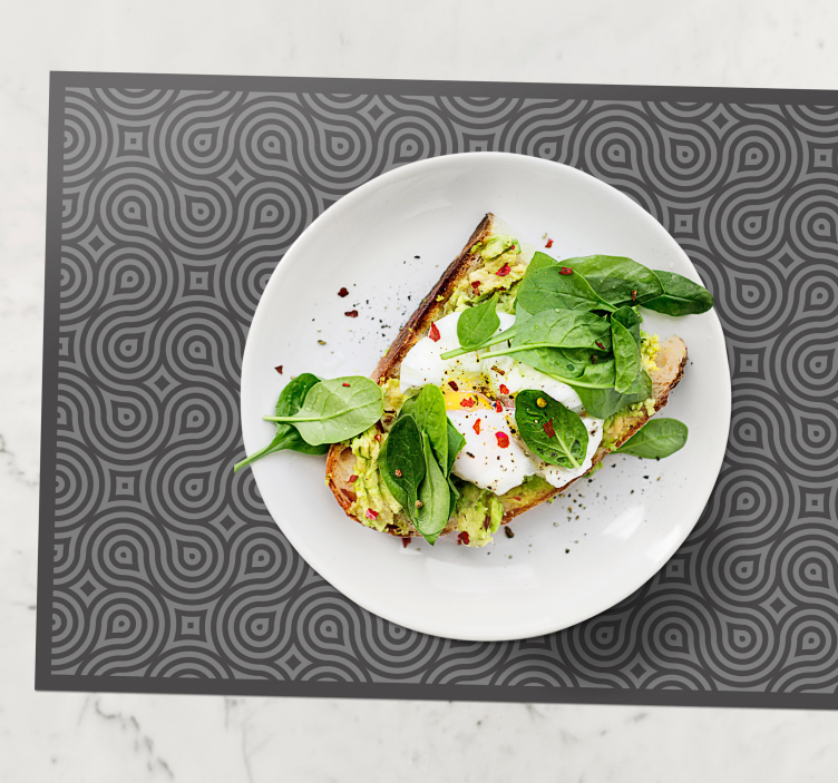 Tischset textur abstraktes wirbelmuster - TenStickers