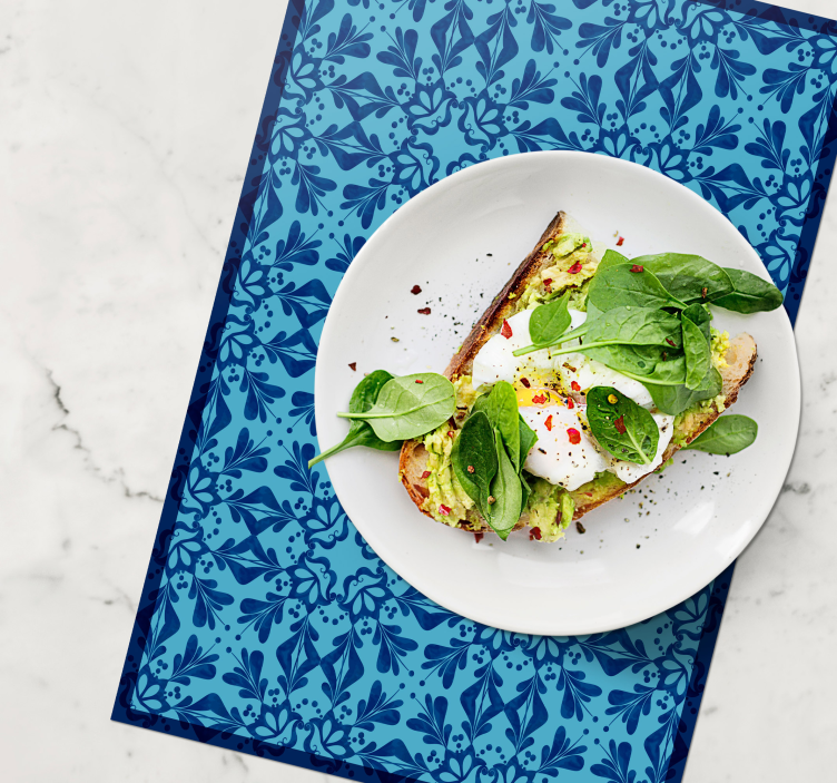 Tischset textur anmutige botanische idee - TenStickers