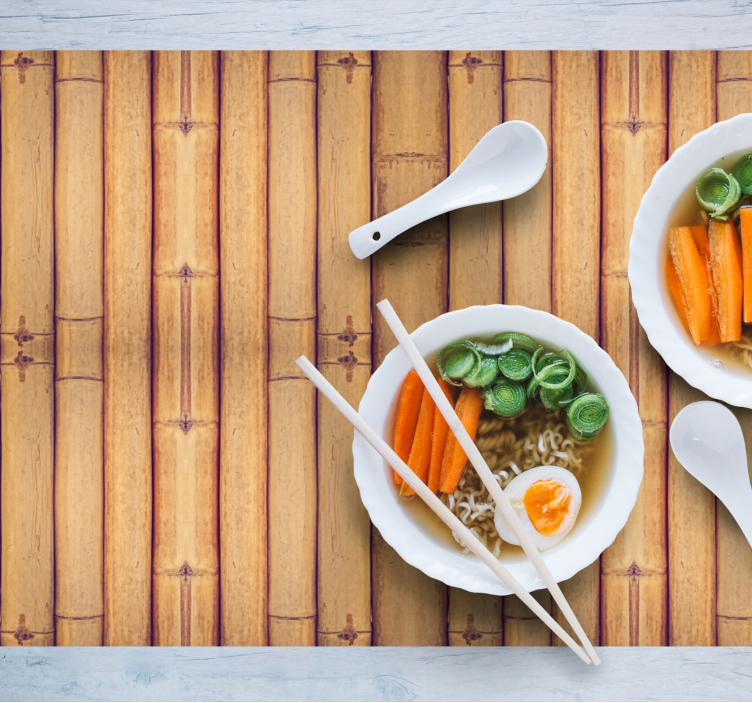 Tischset textur bambusmuster oberfläche - TenStickers