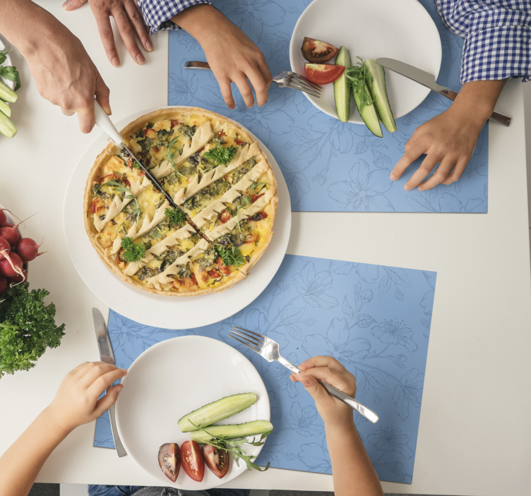 Tischset textur botanisch inspirierte oberfläche - TenStickers