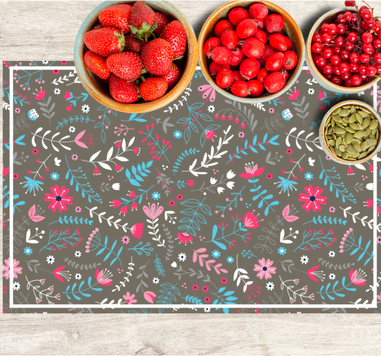 Tischset textur botanisches strukturfinish - TenStickers