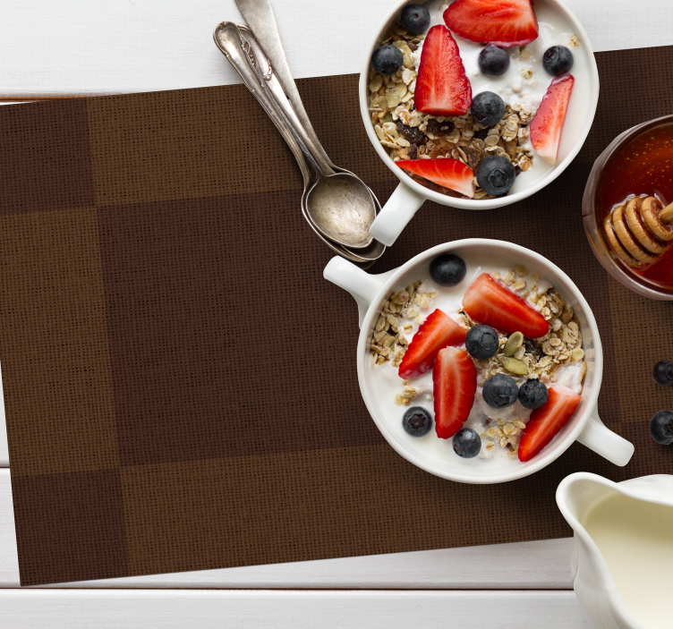 Tischset textur braune strukturoberfläche - TenStickers