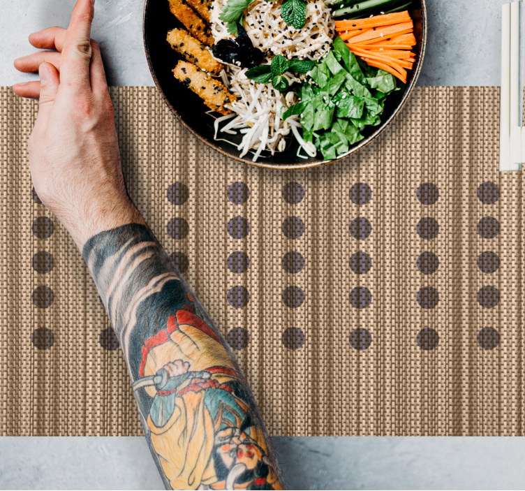 Tischset textur elegante braune oberfläche - TenStickers