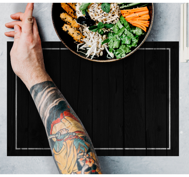 Tischset textur elegante schwarze oberfläche - TenStickers