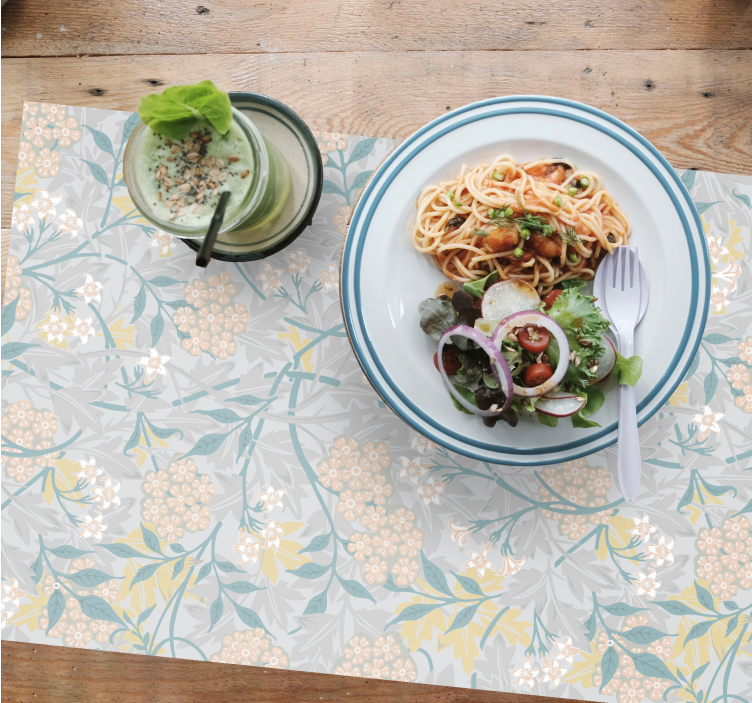 Tischset textur florale inspiration - TenStickers
