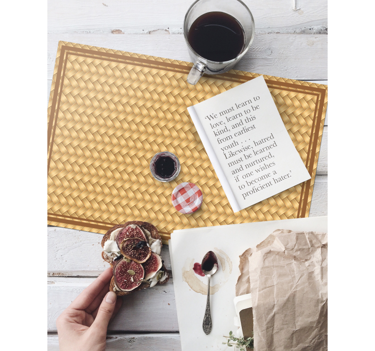 Tischset Textur Geflochtenes Muster - TenStickers