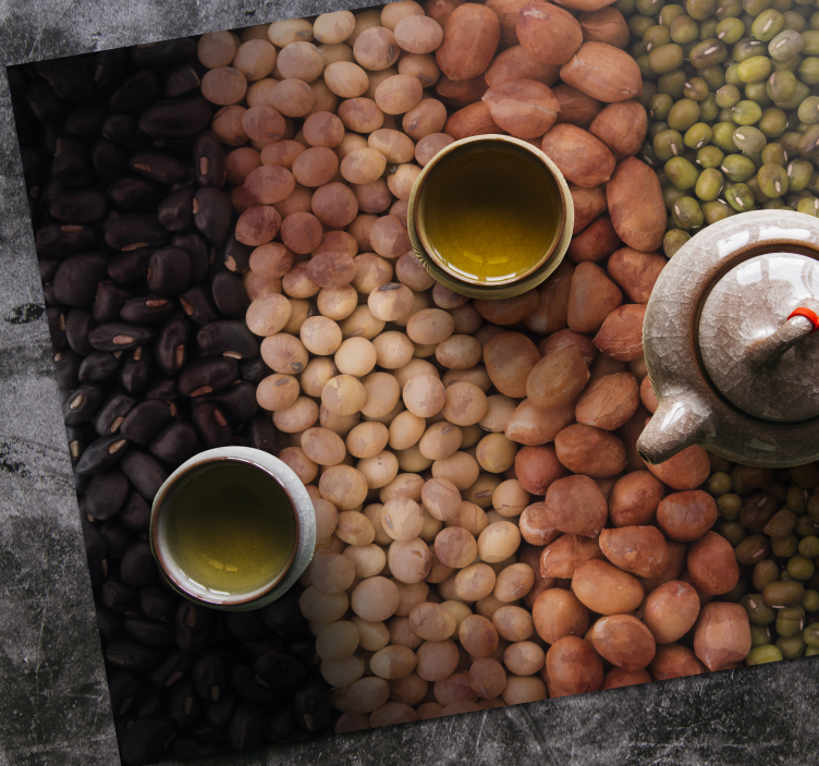 Tischset textur gemischte nussvielfalt - TenStickers