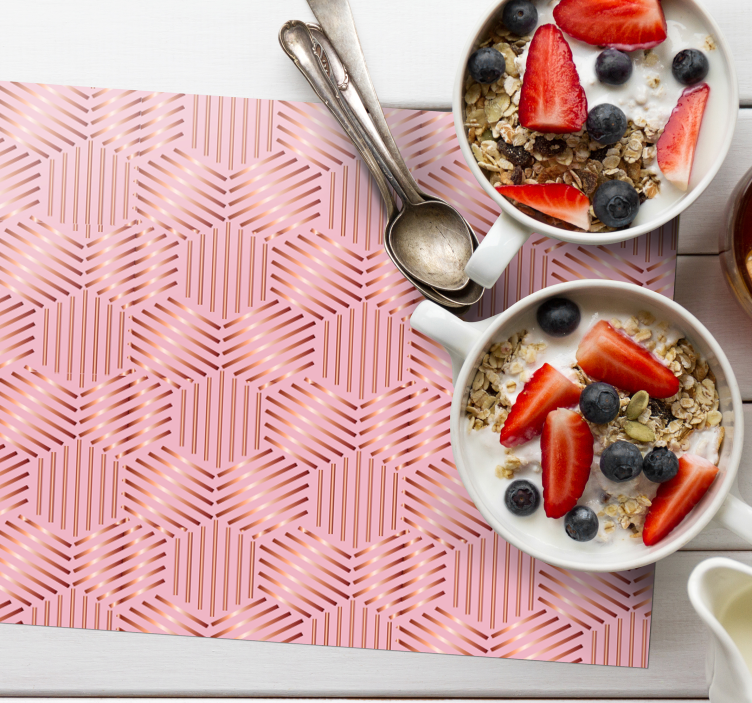 Tischset textur geometrische anordnung - TenStickers