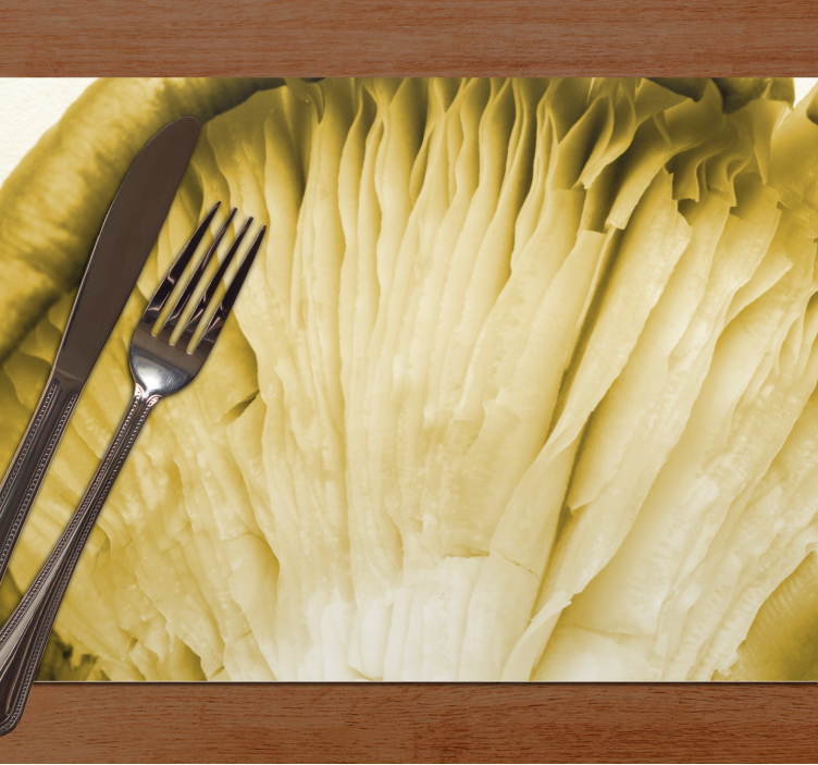 Tischset textur geschwungene blattschichten - TenStickers