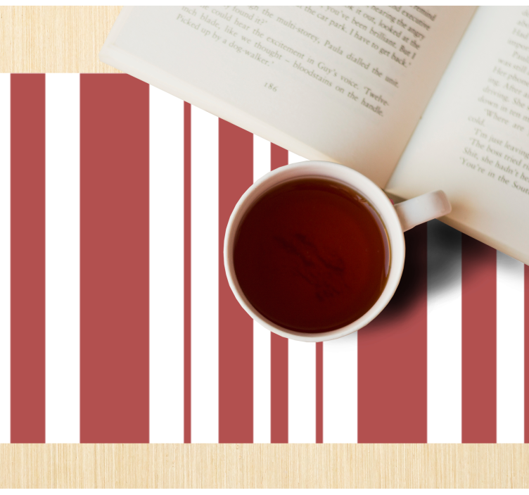 Tischset textur gestreiftes farbdesign - TenStickers