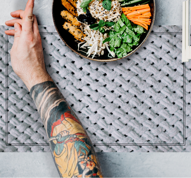 Tischset textur gewebtes muster oberfläche - TenStickers