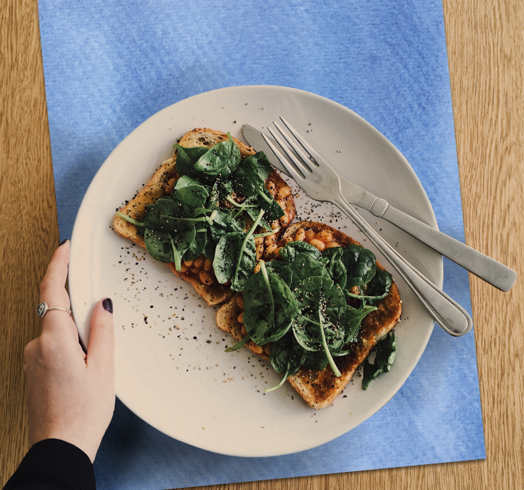 Tischset textur glatte blaue oberfläche - TenStickers