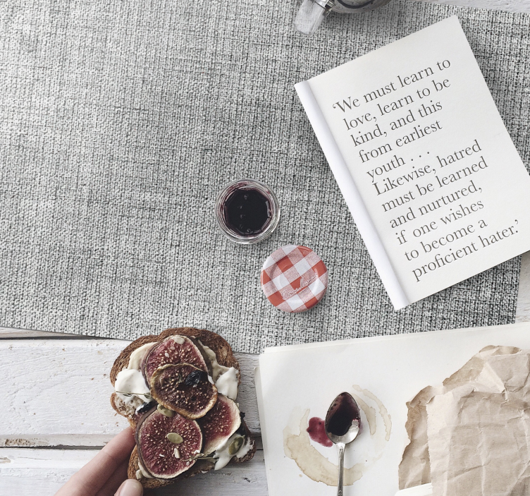 Tischset textur graue strukturoberfläche - TenStickers