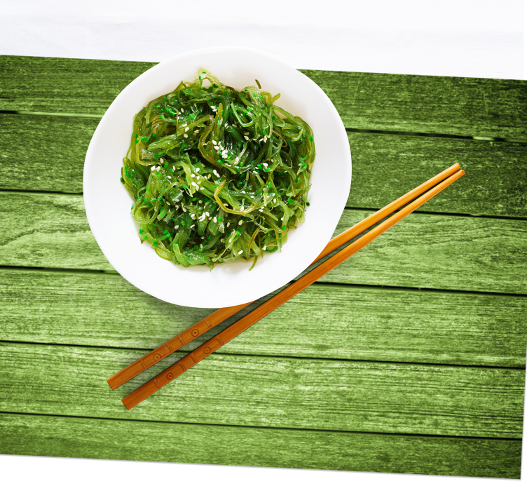 Tischset textur grüner holzoberfläche - TenStickers