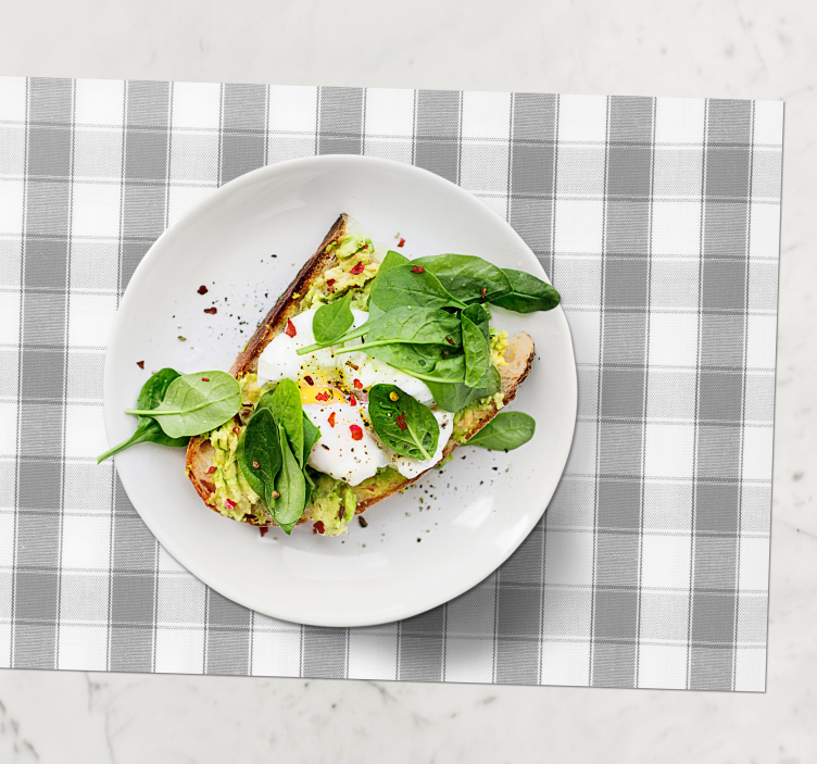 Tischset textur im klassischen karomuster - TenStickers