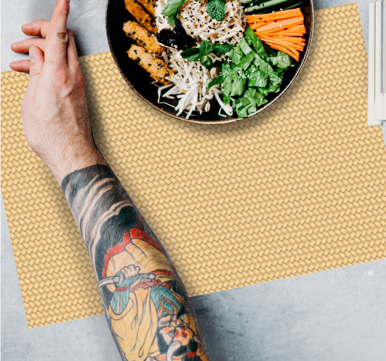 Tischset Textur Korbgeflächt - TenStickers