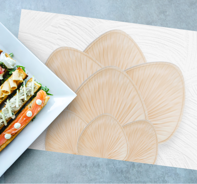 Tischset textur mit blattmuster oberfläche - TenStickers