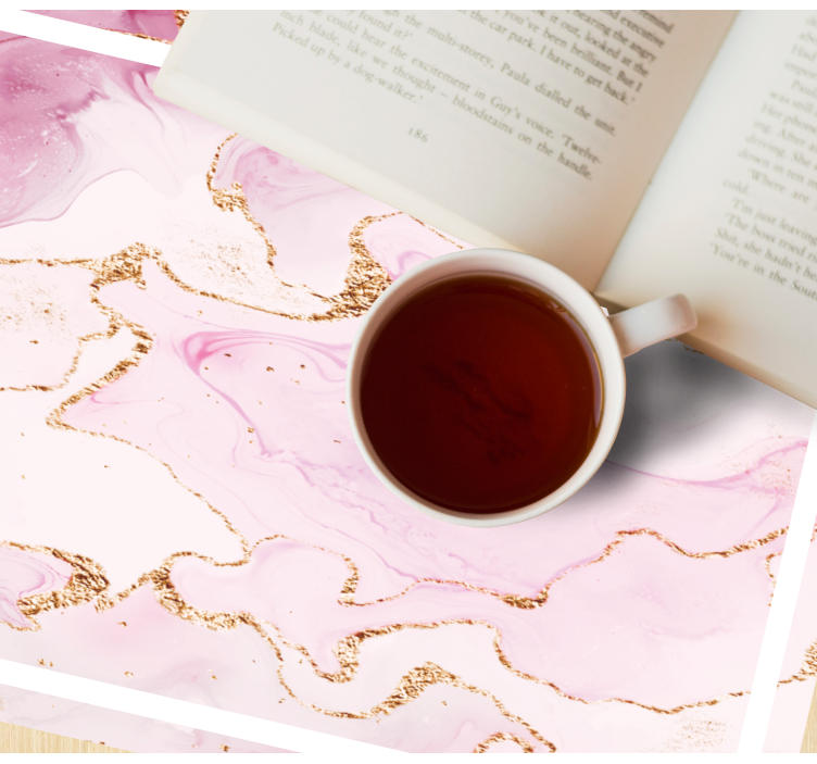 Tischset textur mit edlem marmor-motiv - TenStickers