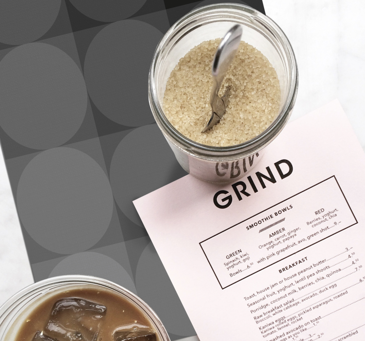 Tischset textur mit feinem kreisförmigen muster - TenStickers