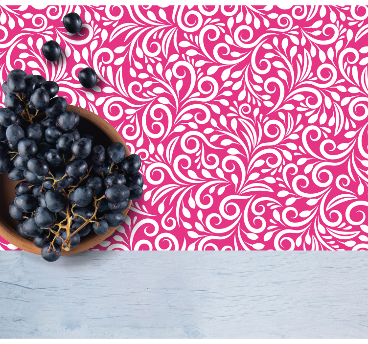 Tischset textur mit floralem wirbelmuster - TenStickers