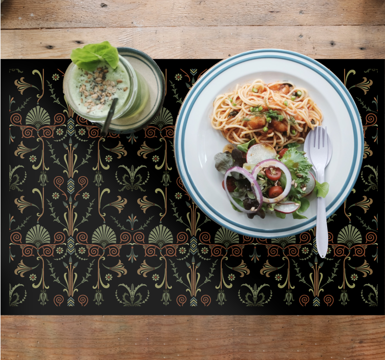 Tischset textur mit floraler struktur - TenStickers