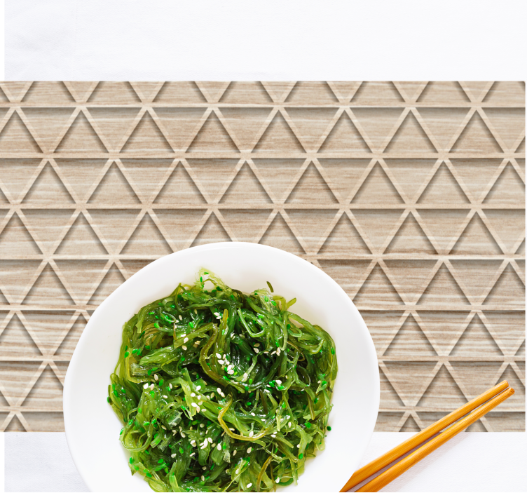 Tischset textur mit geometrischem motiv - TenStickers