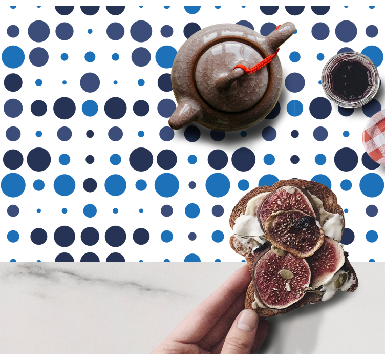 Tischset textur mit kreisförmigem muster - TenStickers