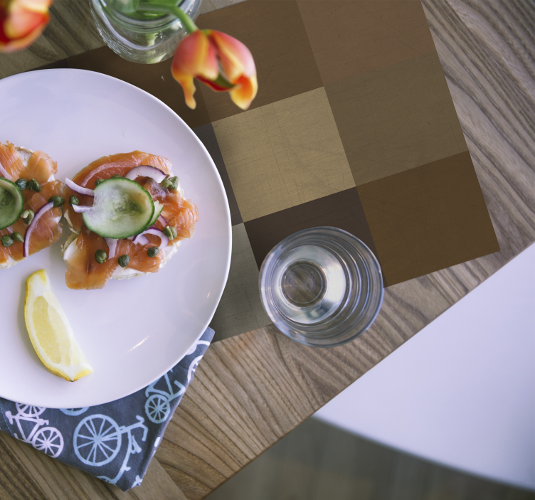 Tischset textur mit patchworkmuster oberfläche - TenStickers