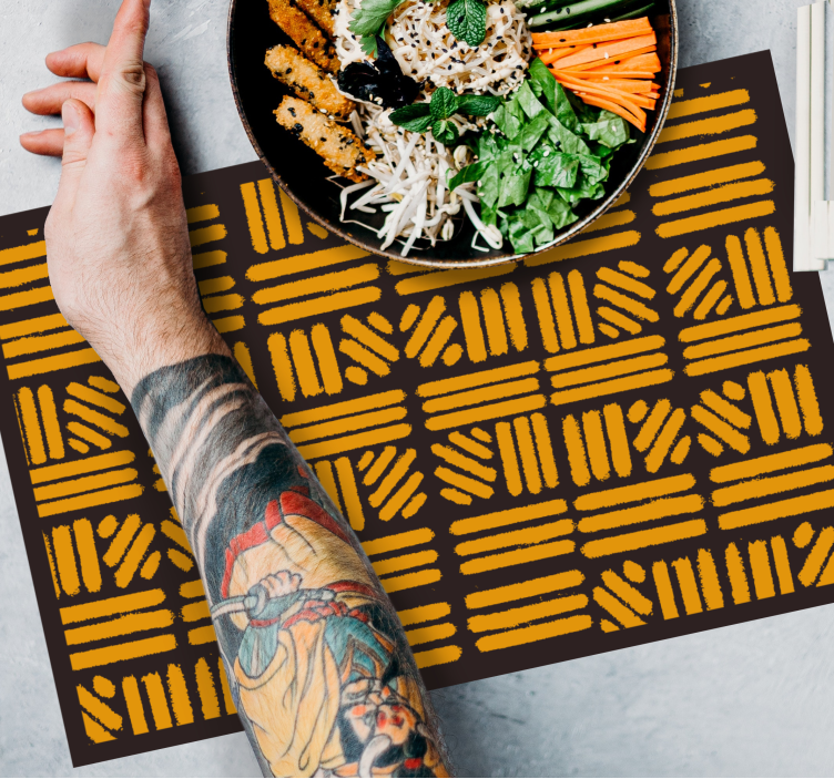 Tischset textur mit strukturiertem muster - TenStickers