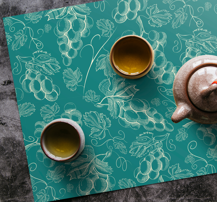 Tischset textur rebenmuster - TenStickers