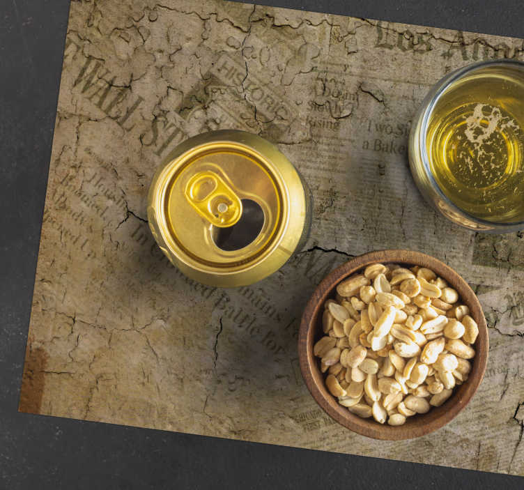 Tischset textur rissige papieroberfläche - TenStickers