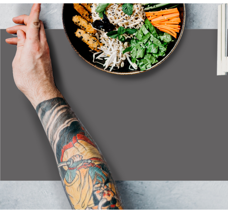 Tischset textur schalenanordnung - TenStickers