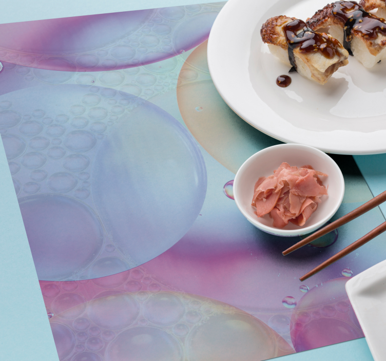 Tischset textur sprudelnde bunte oberfläche - TenStickers