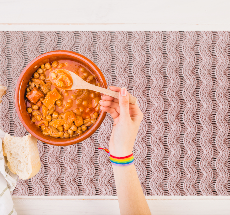 Tischset textur wellenmuster tischdecke - TenStickers