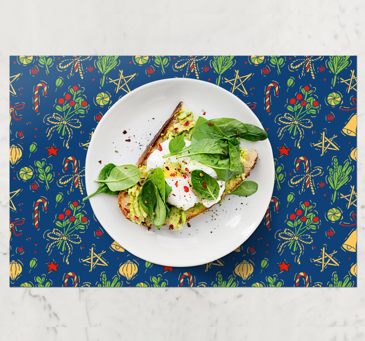 Tischset weihnachten für festliche tischdekoration - TenStickers