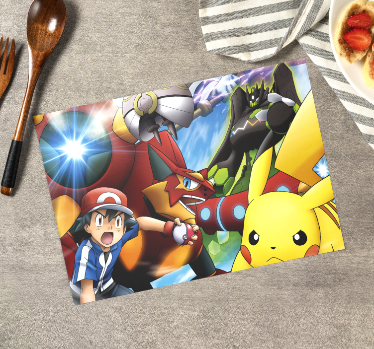 Tischset zuhause Pokemon charaktere - TenStickers