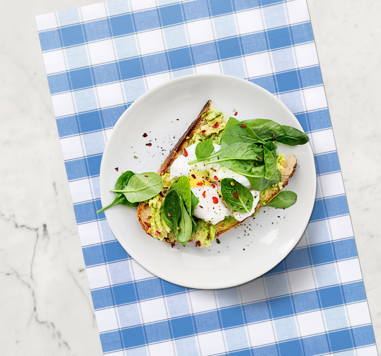 Tischsets originell avocado toast dekoriert - TenStickers