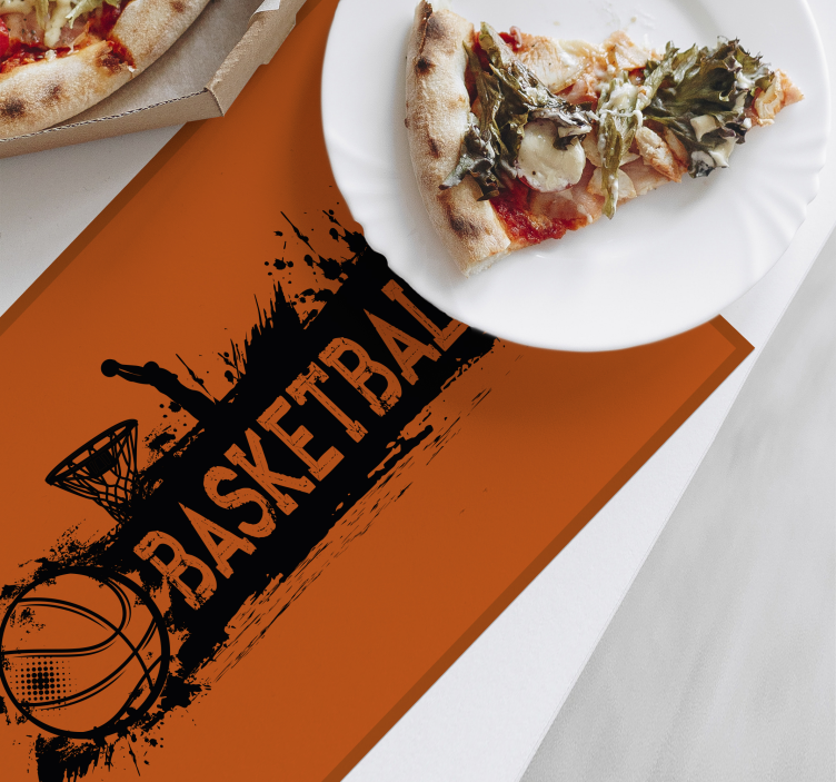Tischsets orange Basketball - TenStickers