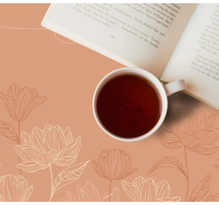 Tischsets originell blumenteearrangement - TenStickers