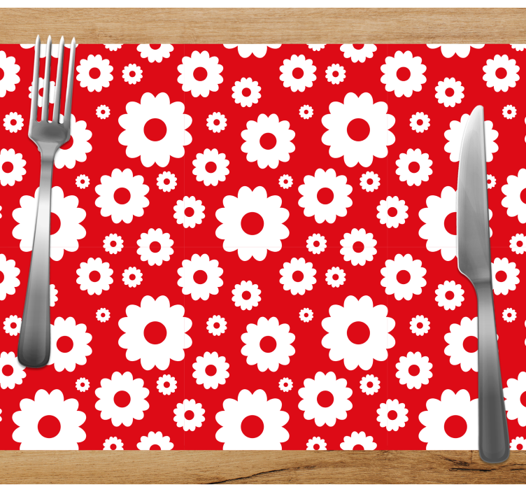 Tischsets originell botanisches drucken arrangement - TenStickers