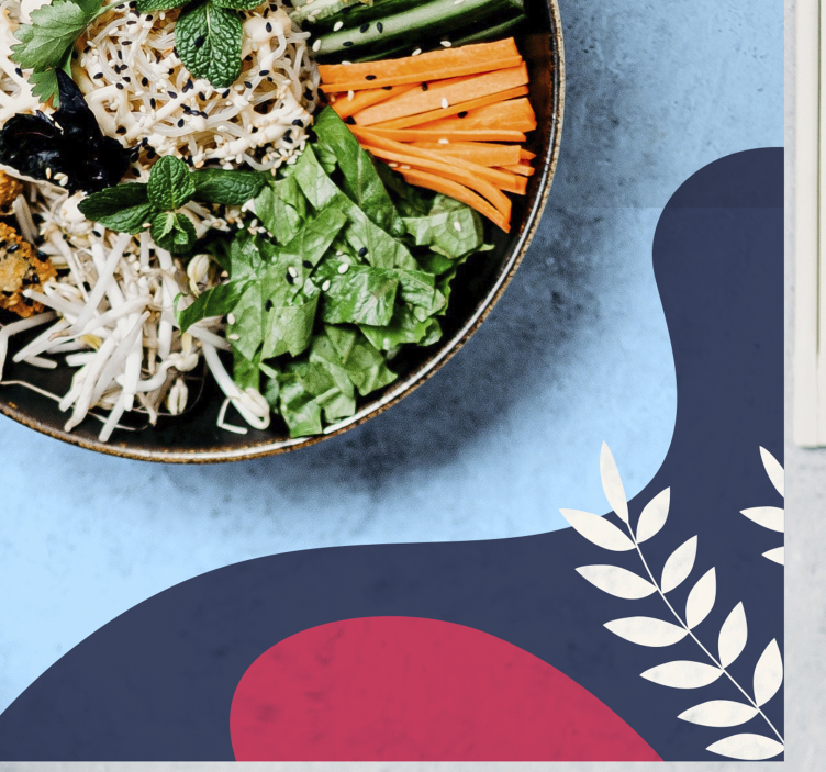 Tischsets originell bunte abstrakte formen - TenStickers