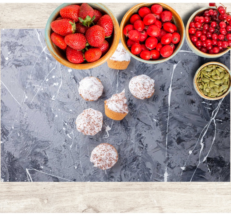 Tischsets originell für köstliche mini-cupcakes - TenStickers