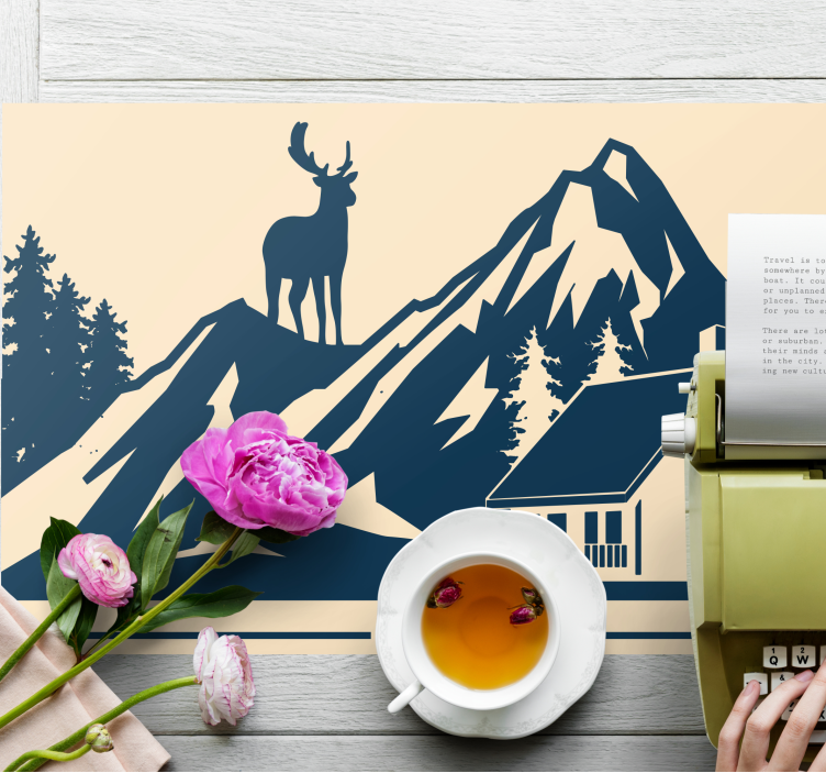 Tischsets originell grand mountain landschaft - TenStickers