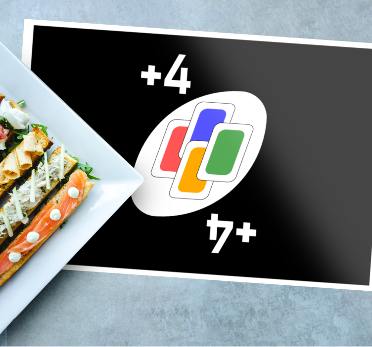 Tischsets originell im design von kartenspielen - TenStickers