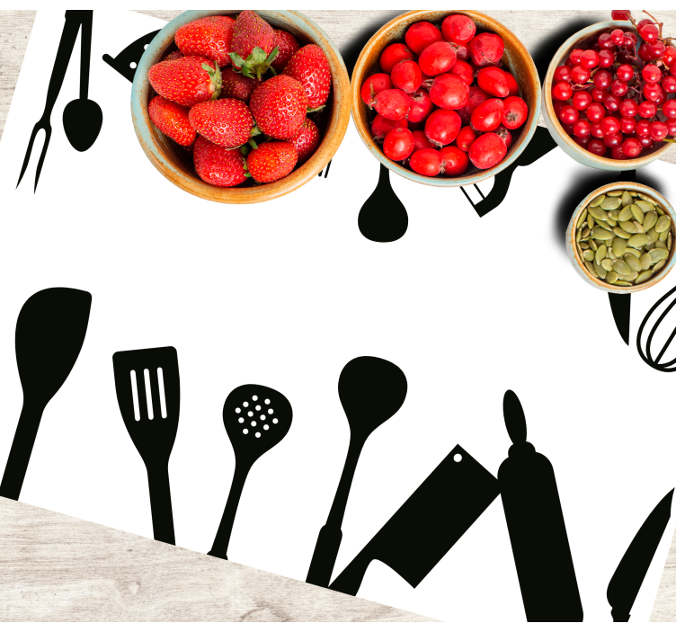 Tischsets originell küchengeräte kollektion - TenStickers