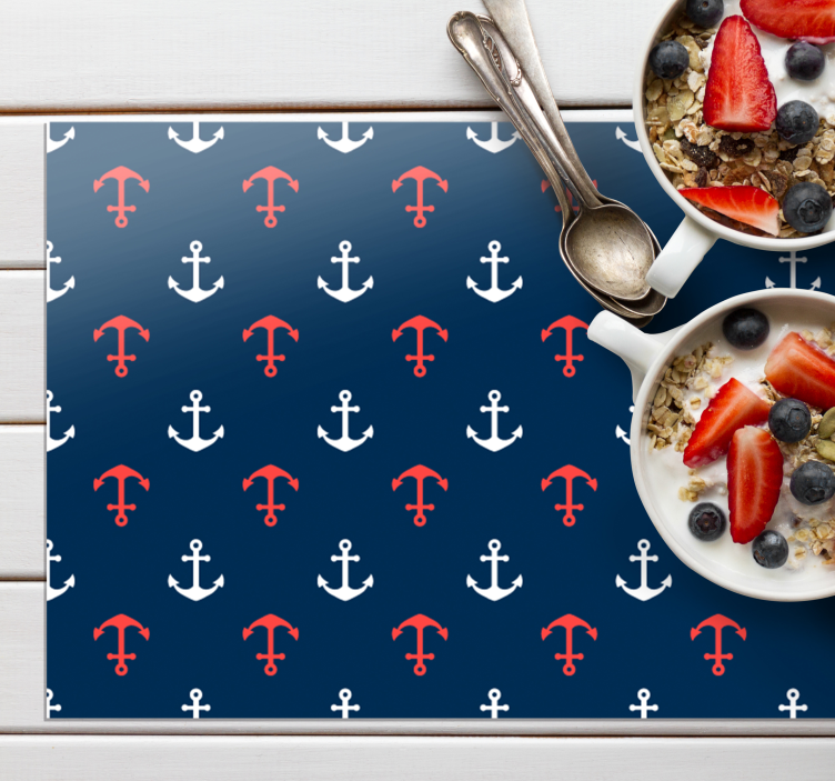 Tischsets originell maritimes ankerdesign - TenStickers