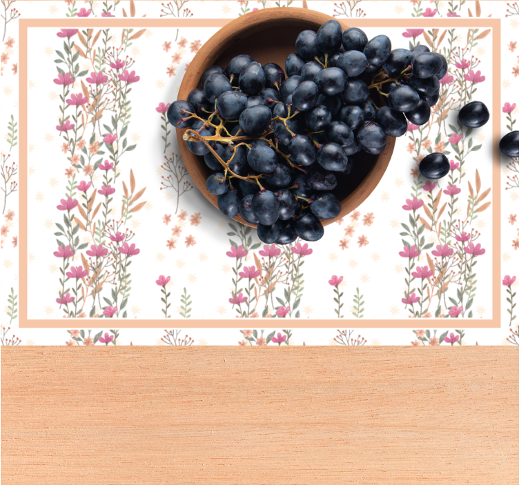 Tischsets originell mit anmutiger pflanzenkomposition - TenStickers