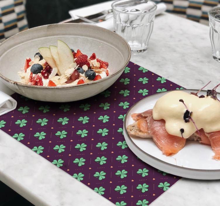 Tischsets originell mit botanischem druck - TenStickers